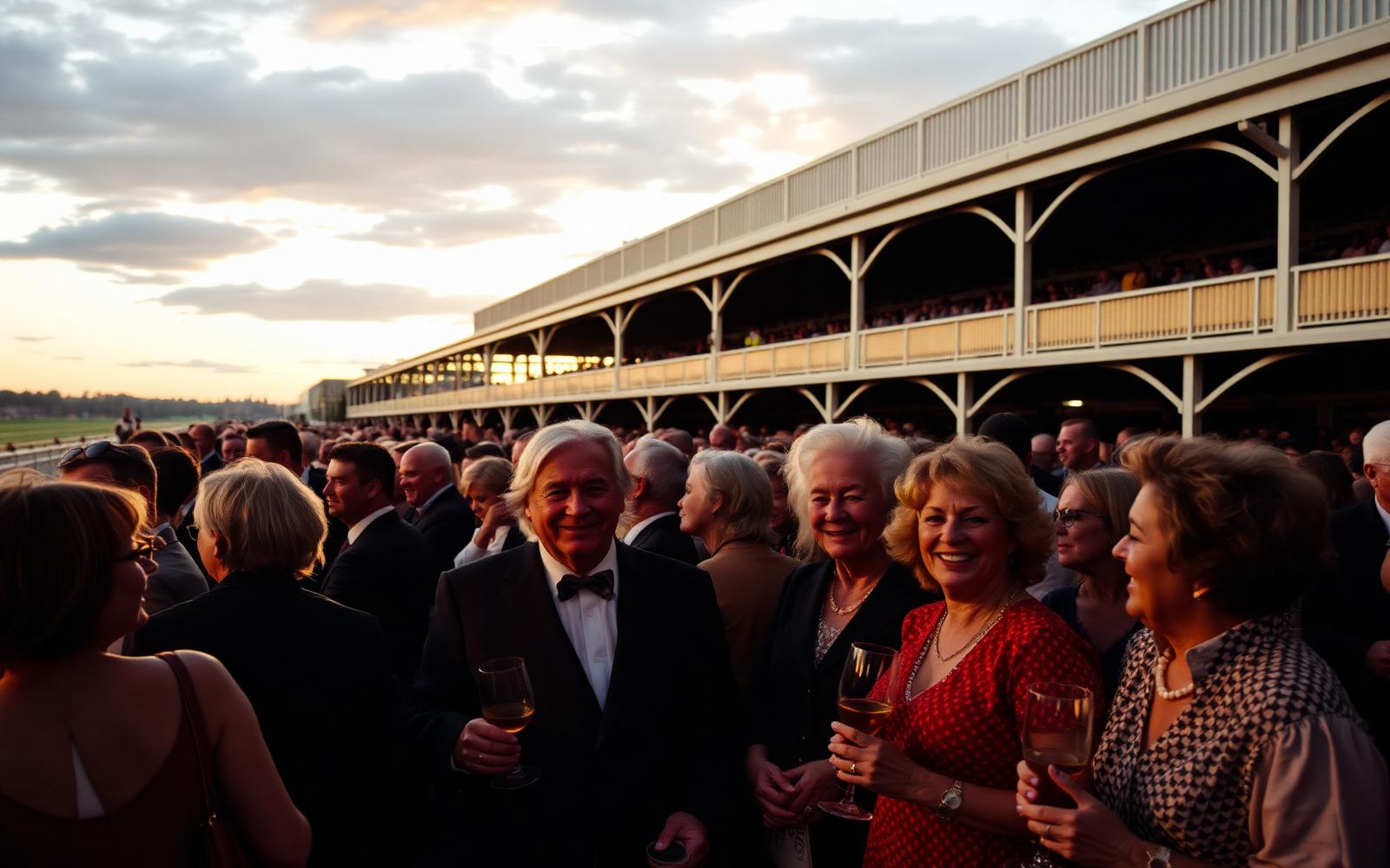 Owners in the mounting yard on race day